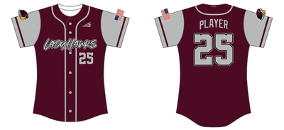 Lady Hawks (Buttenob) Custom HexaFlex Softball Jersey #J4