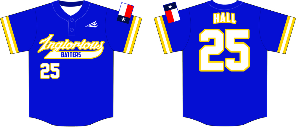 Inglorious Batters Custom Baseball Jersey #2A