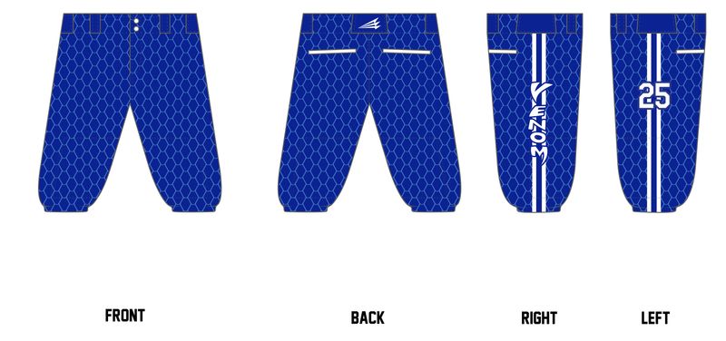 Texas Venom Custom Knicker Baseball Pant #BP1D