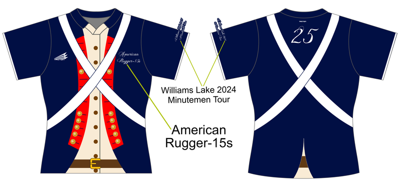 Snohomish County Rhinos Custom V-Neck Polo QuadFlex Rugby Jersey #J1b