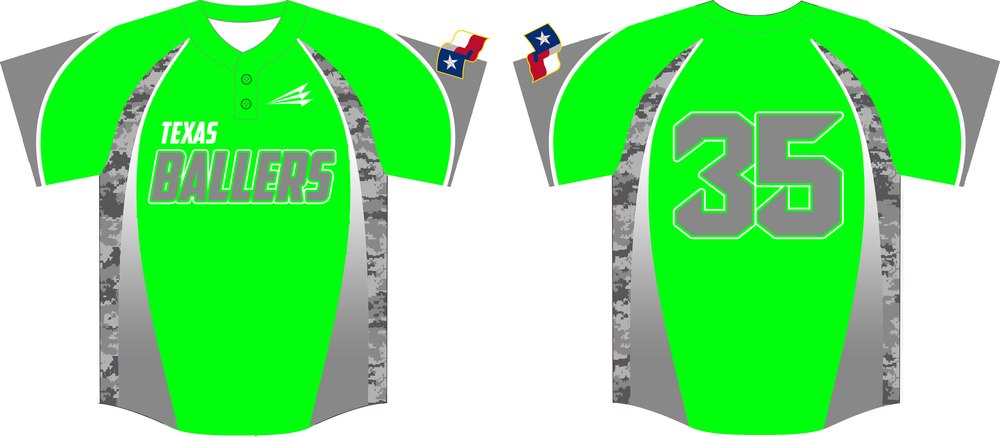 Texas Ballers Custom Baseball Jersey Design #5D