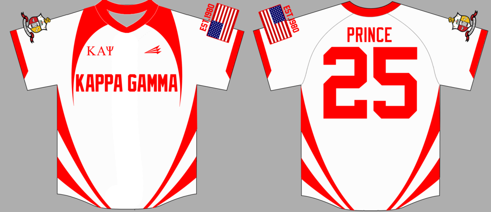 Kappa Gamma (Prince) Custom Baseball Jersey #3D