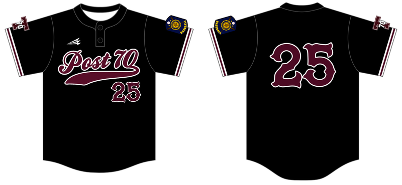 Troy Post 70 Custom HexaFlex Baseball Jersey #J9B