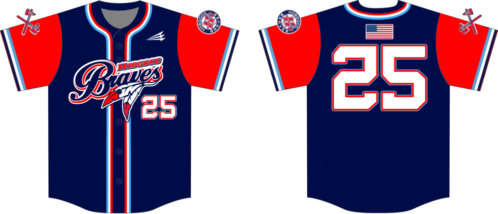 Hobgood Braves Custom Baseball Jersey #9