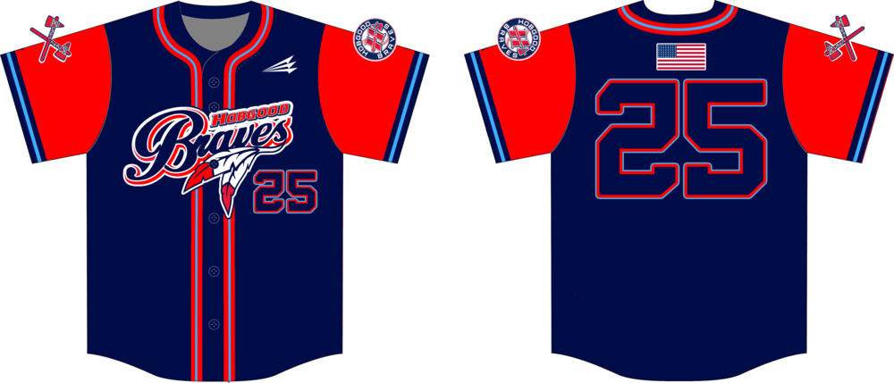Hobgood Braves Custom Baseball Jersey #9C