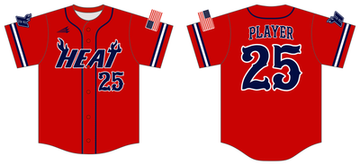 Jackson County Heat BaseBall Custom HexaFlex Baseball Jersey #J2