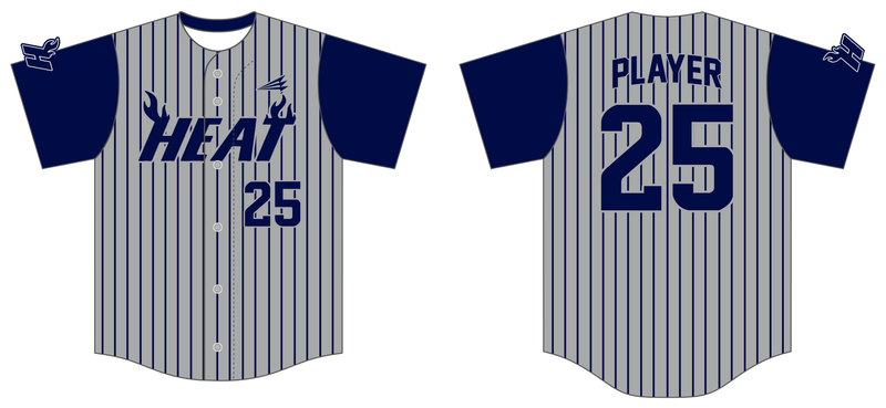 Jackson County Heat BaseBall Custom HexaFlex Baseball Jersey #J1D