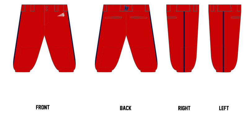 Jackson County Heat BaseBall Custom Knicker Baseball Pant #BP2