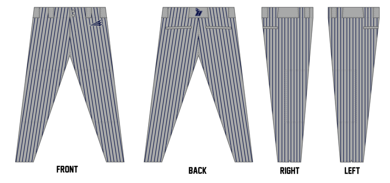 Jackson County Heat BaseBall Custom Athletic Baseball Pant #BP1B