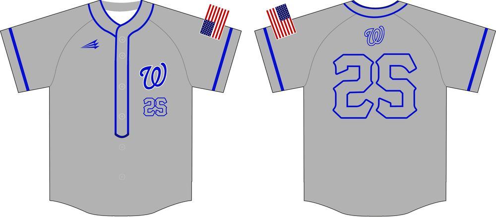 Woodbridge Raiders Custom Baseball Jersey Design #7D