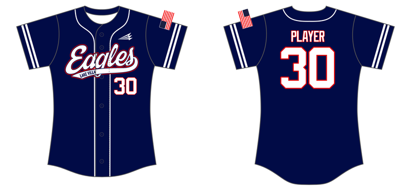 Lake Villa Eagles Softball Custom NanoDri Softball Jersey #J4B