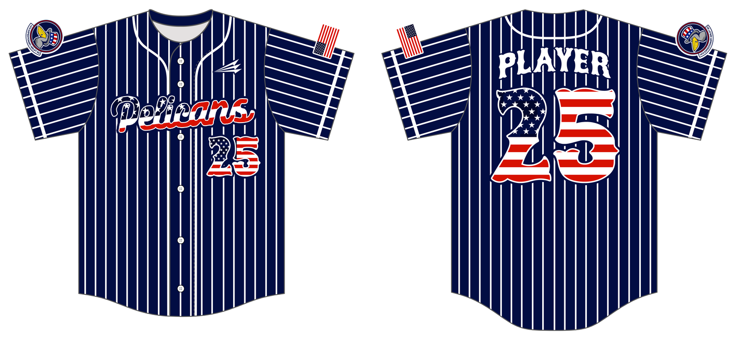 Pelicans Custom HexaFlex Baseball Jersey #J4B