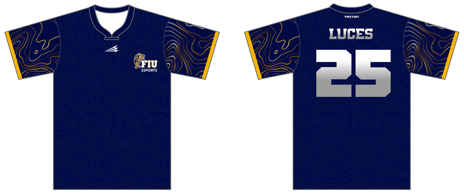 FIU Esports  Custom Men&#39;s HyperDri E-Sports Jersey #J2g