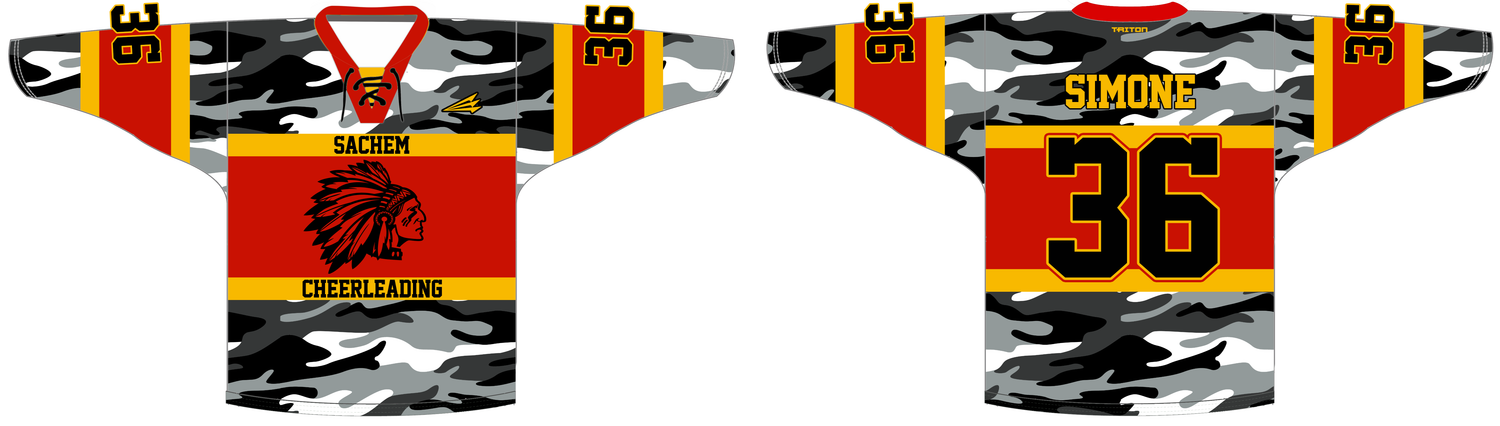 Sachem Cheerleading Custom Nanodri Hockey Jersey #J4