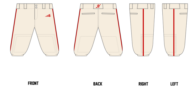 Hingham Baseball Custom Knicker Baseball Pants #BP13C