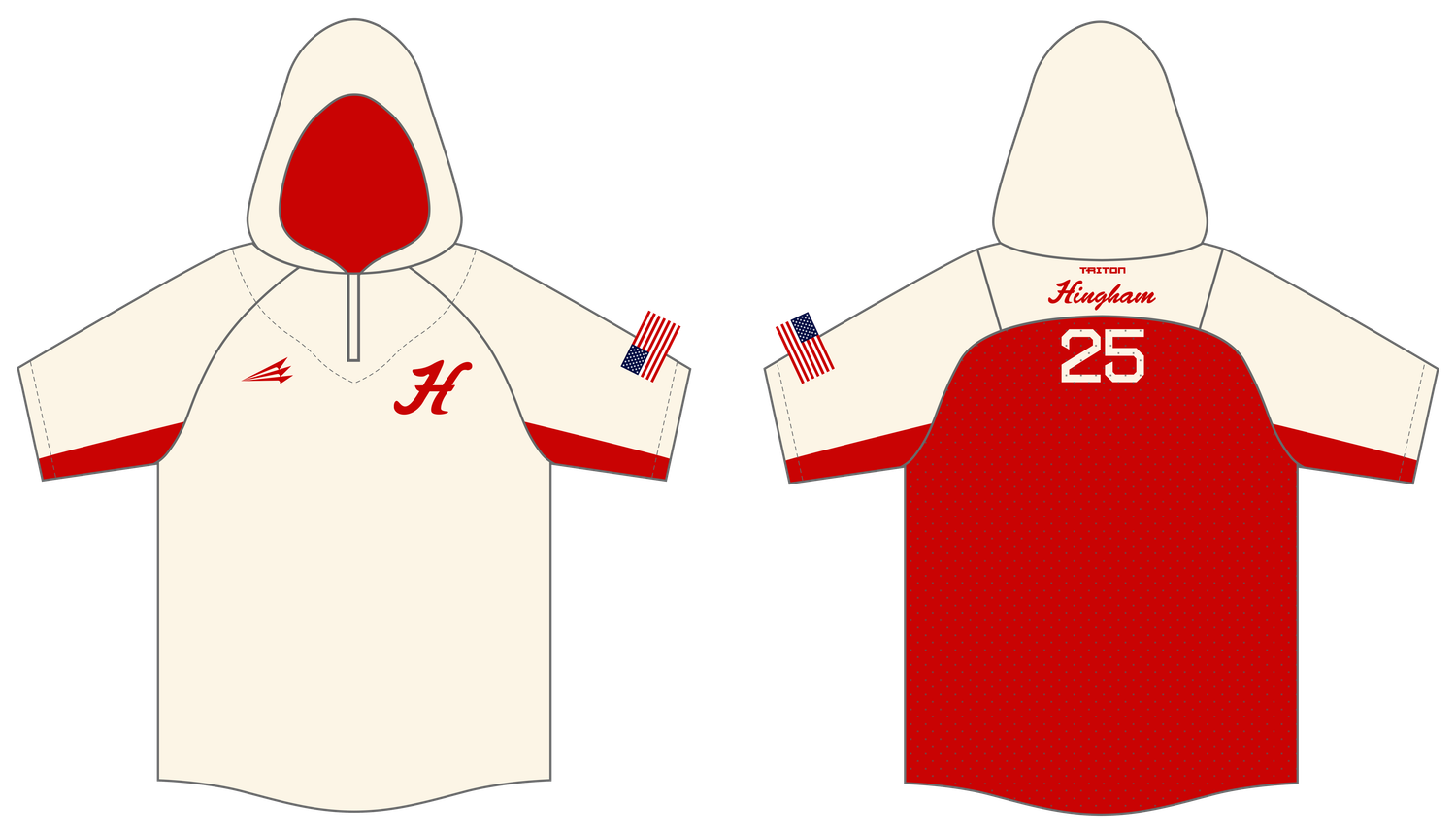 Hingham Baseball Custom Batting Practice Jacket #BPJ4B