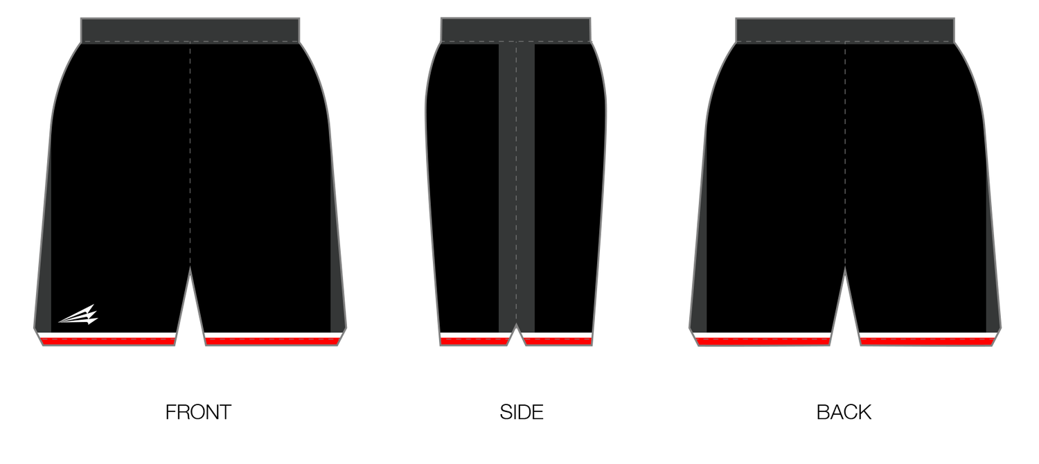 Pacific Baptist Patriots Custom HexaFlex Basketball Shorts #BS5
