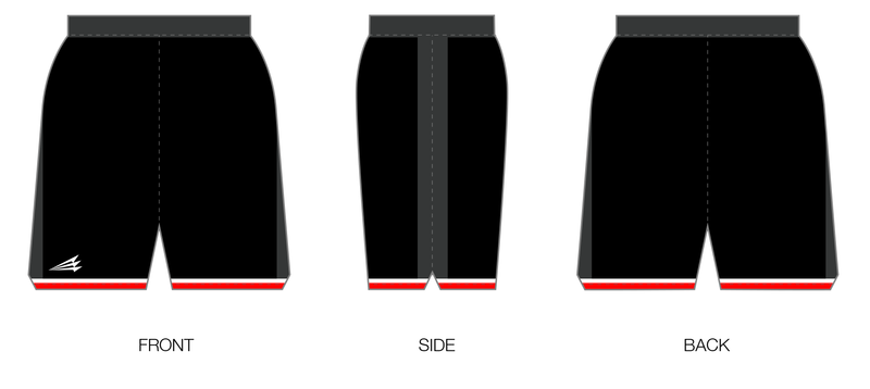 Pacific Baptist Patriots Custom HexaFlex Basketball Shorts #BS5