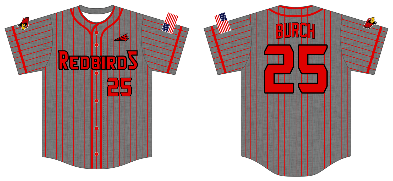 River City Redbirds Custom HexaFlex Baseball Jersey #J8b