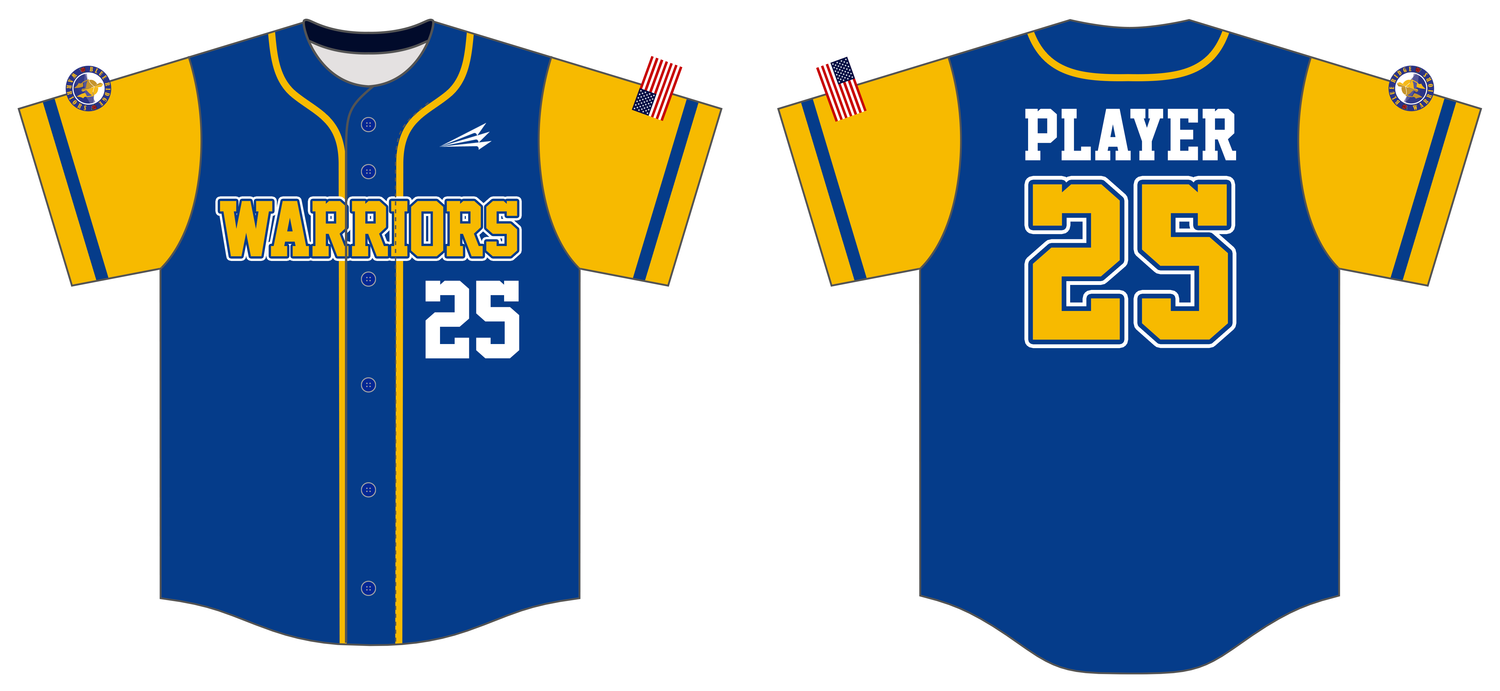 Blue Ridge Warriors Custom NanoDri Baseball Jersey #J2