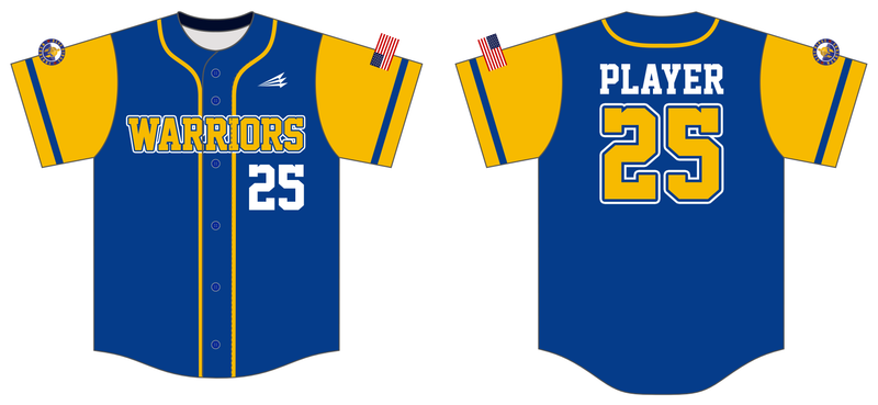 Blue Ridge Warriors Custom NanoDri Baseball Jersey #J2