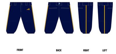 Bold City Bandits Custom Knicker Baseball Pants #BP11C