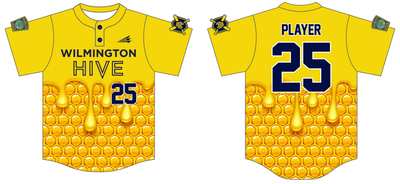 Wilmington Hive Baseball Club Custom HexaFlex Baseball Jersey #J1D