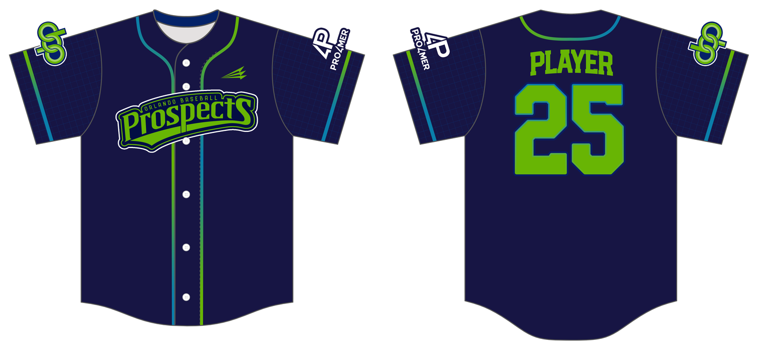 Orlando Baseball Prospects Custom HexaFlex Baseball Jersey #J5C