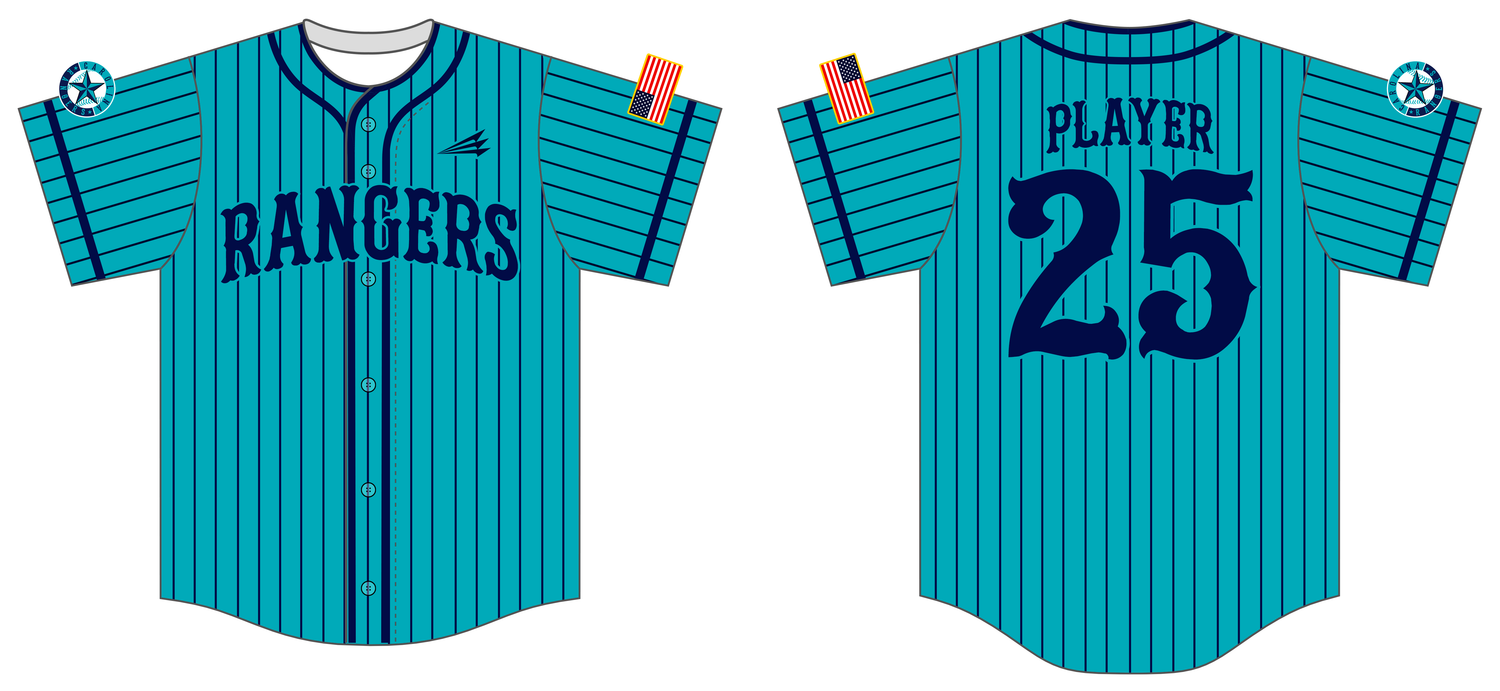 Carolina Rangers Custom HexaFlex Baseball Jersey #J1