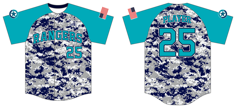 Carolina Rangers Custom HexaFlex Baseball Jersey #J2C