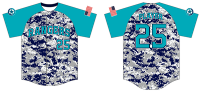 Carolina Rangers Custom HexaFlex Baseball Jersey #J2C