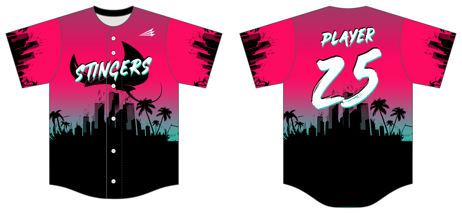 Florida Stingers Custom HexaFlex Baseball Jersey #J3