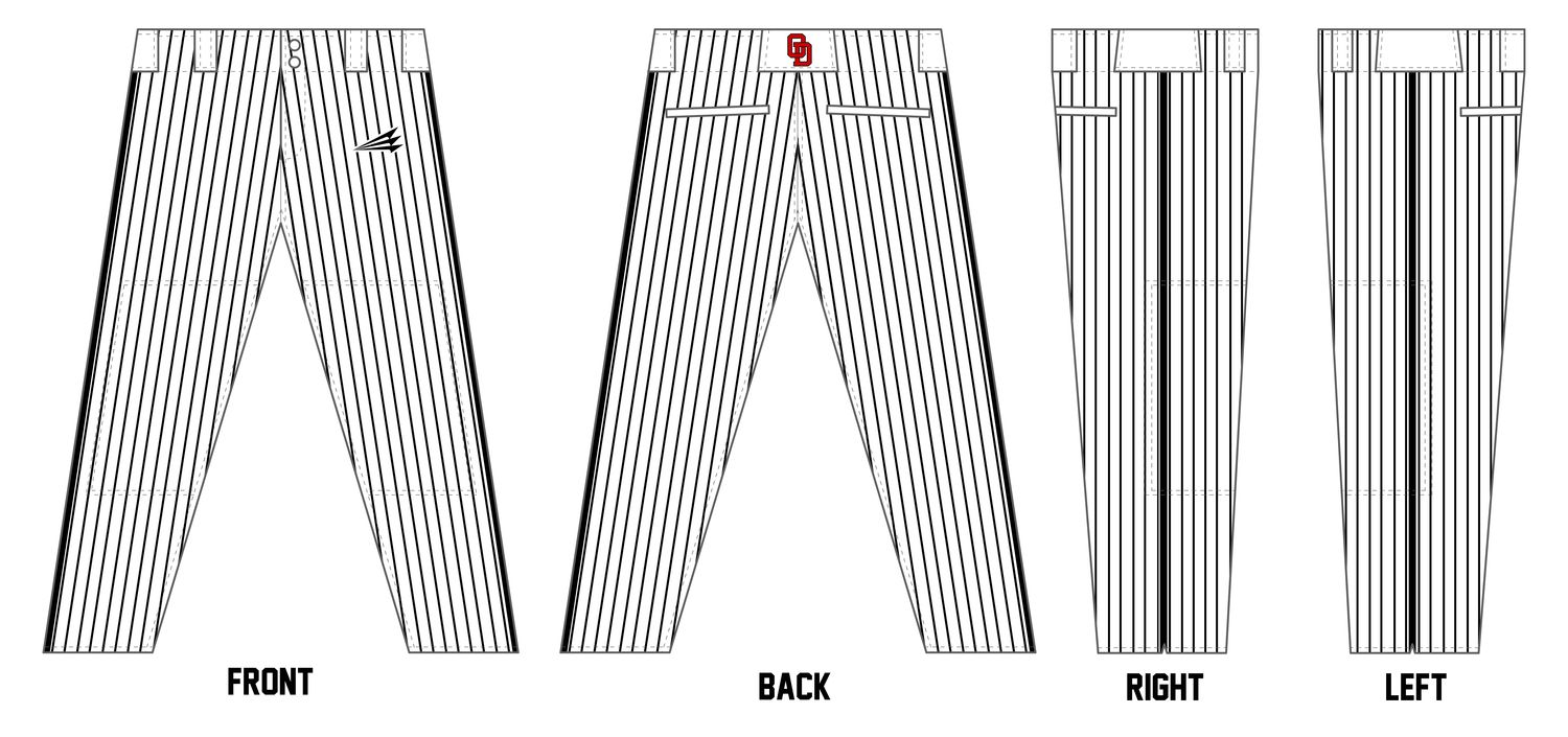 O Dawgs Custom Athletic Baseball Pant #BP18C