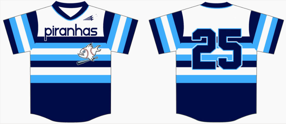 Piranhas Custom NanoDri Baseball Jersey #19