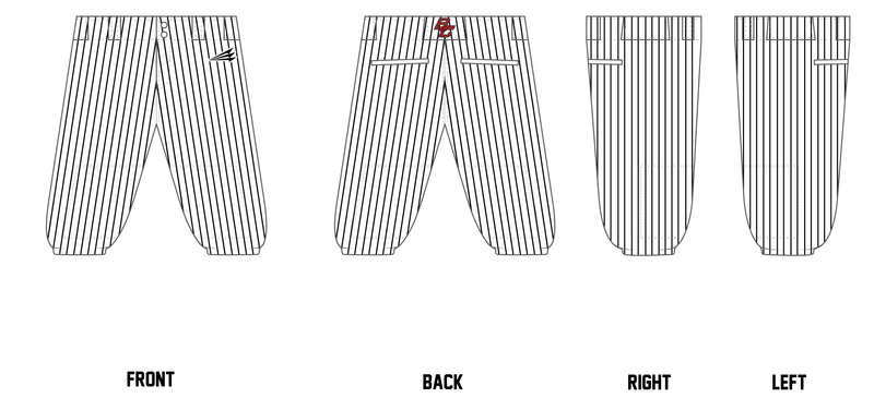 Border City Backs Custom Knicker Baseball Pant #BP6B
