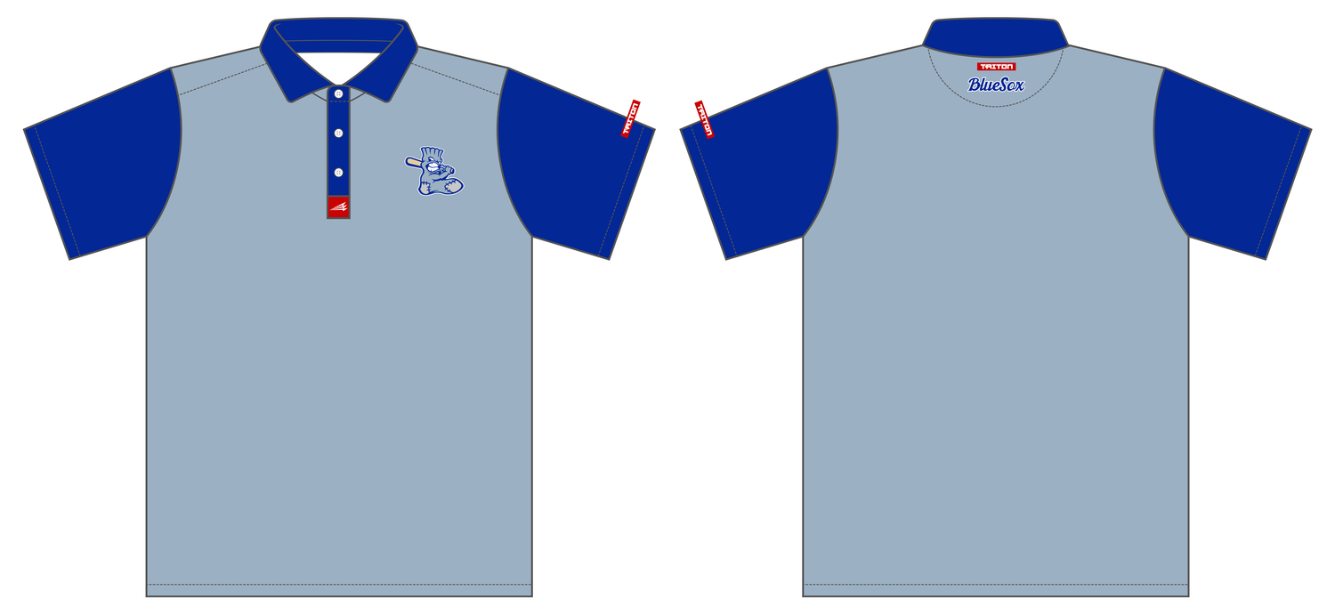 Barbers Hill Blue Sox Custom Stroker Golf Polo #GP1