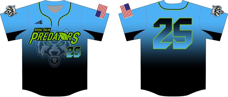 Royal Palm Beach Predators Custom NanoDri Baseball Jersey #J4b