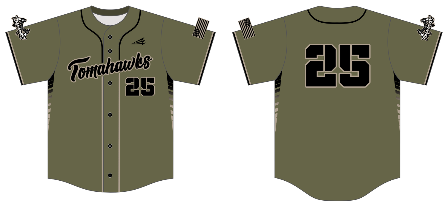 Tomahawks (Ozment) Custom Nanodri Baseball Jersey #J10