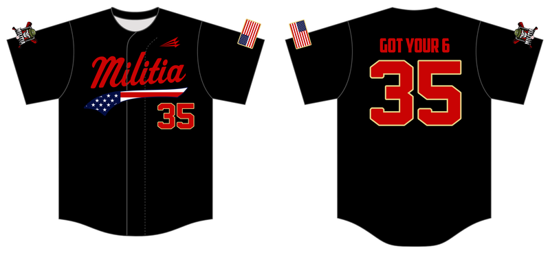 Militia Custom NanoDri Baseball Jersey #J2C