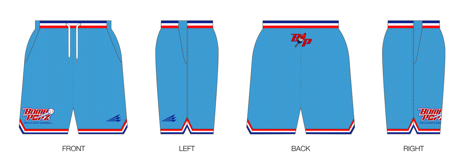 Bomb Popz Custom Retro Mesh Shorts #MS2B