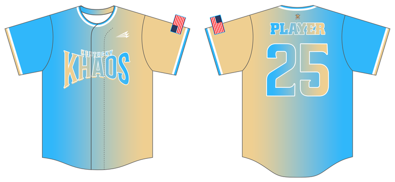 Kentucky Khaos Custom HexaFlex Baseball Jersey #J1D