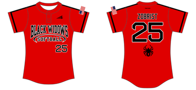 Black Widows Softball Custom HexaFlex Softball Jersey #J5d