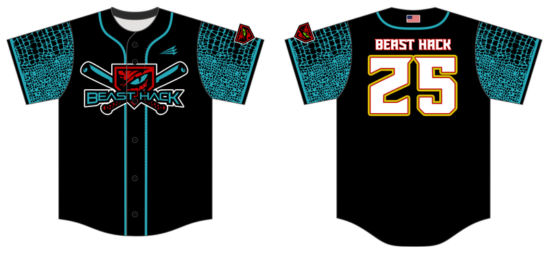 Beast Hack Custom HexaFlex Baseball Jersey #2B