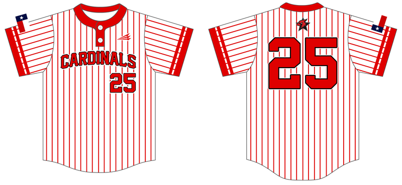 Texas Cardinals Custom HexaFlex Baseball Jersey #J1