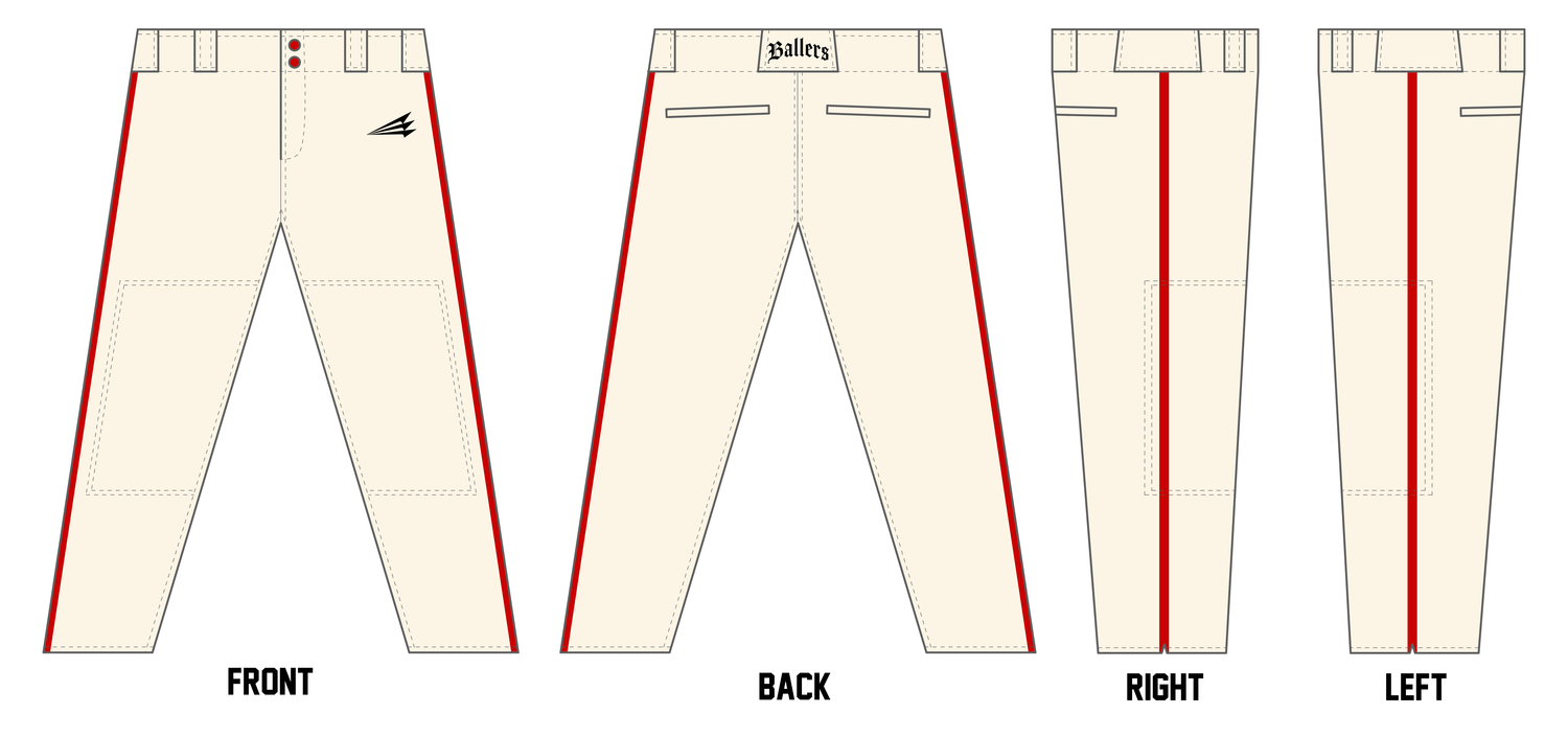 SoCal Ballers Custom Athletic Cut Baseball Pants #BP17A