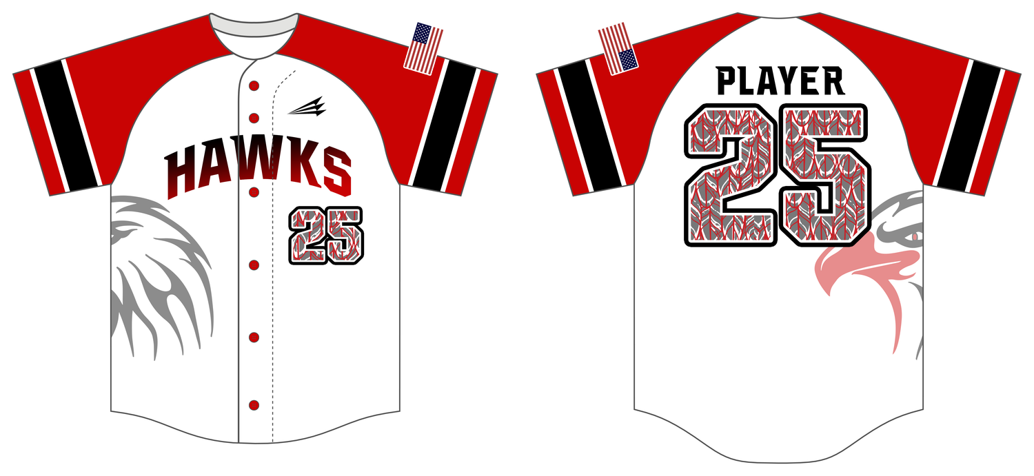 Marysville Hawks Custom HexaFlex Baseball Jersey #J7D