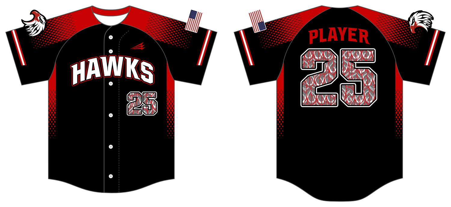 Marysville Hawks Custom HexaFlex Baseball Jersey #J8B