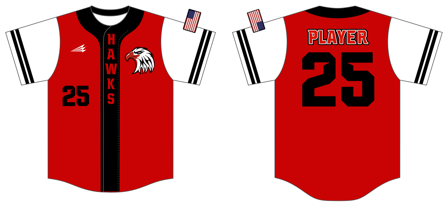 Marysville Hawks Custom HexaFlex Baseball Jersey #J5D