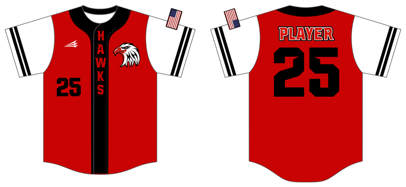 Marysville Hawks Custom HexaFlex Baseball Jersey #J5D
