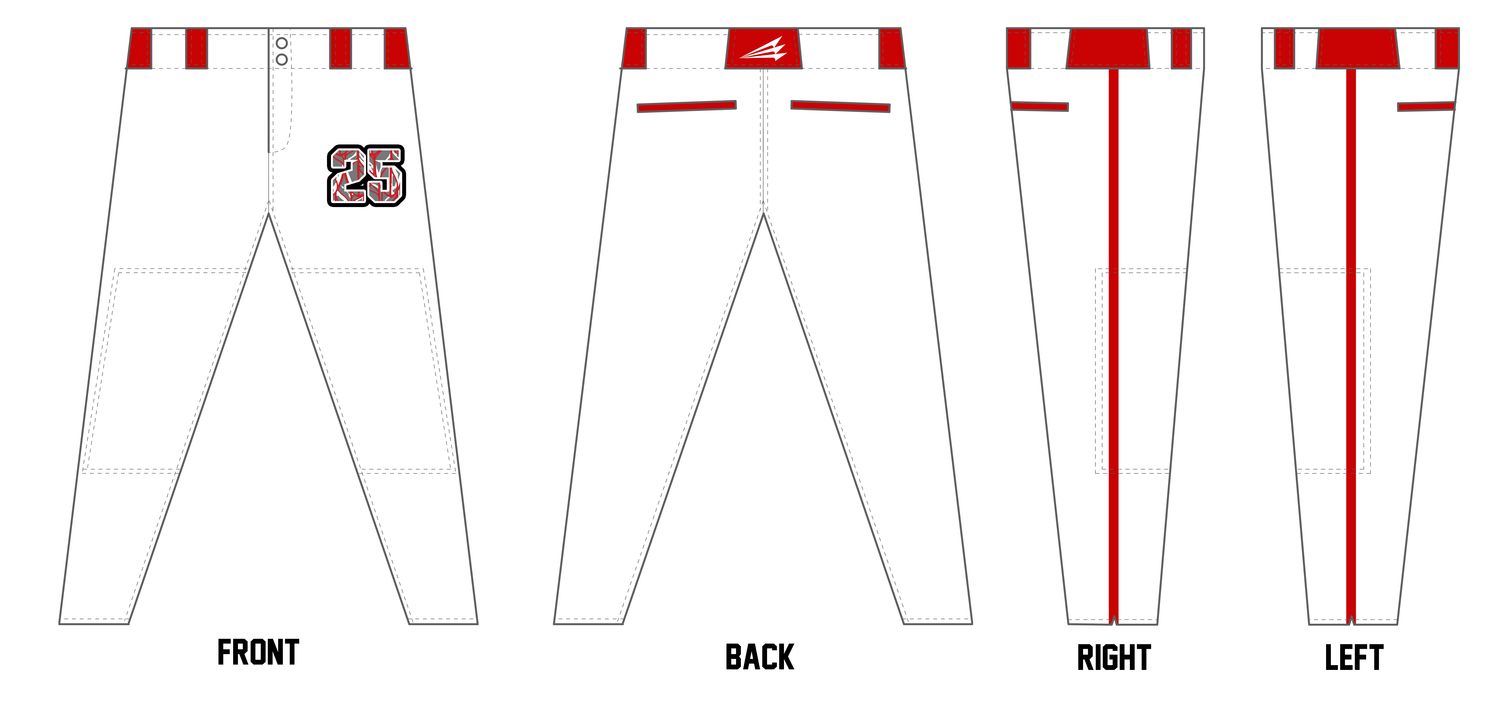 Marysville Hawks Custom Athletic Cut Baseball Pant #BP6D